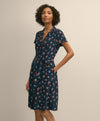 DRS VSCS CDC FLORAL SS SHIRTDRESS KNOTCH