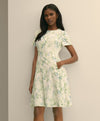 Printed Floral Crepe Dress