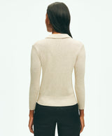 Long Sleeve Shimmer Polo Sweater