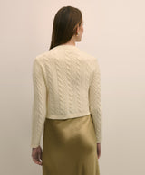 SWT WL CSH CRDGN GOLD BTN WHITE