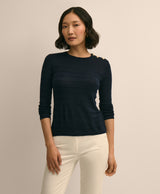 SWT SLK VSCS STRIPED MARINER HEART SHLDR