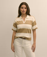 SWT SUPIMA CTN SS STRIPED RUGBY JOHNNY N